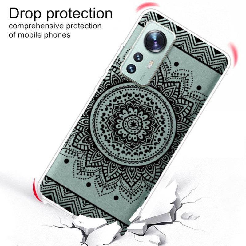 θηκη κινητου Xiaomi 12 Pro Σιλικόνη Mandala Black